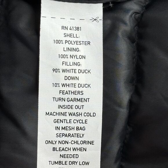 Polo Sport Ralph Lauren Vest Mens Medium Black 750 Down Puffer Zip Pockets Warm - Picture 4 of 16